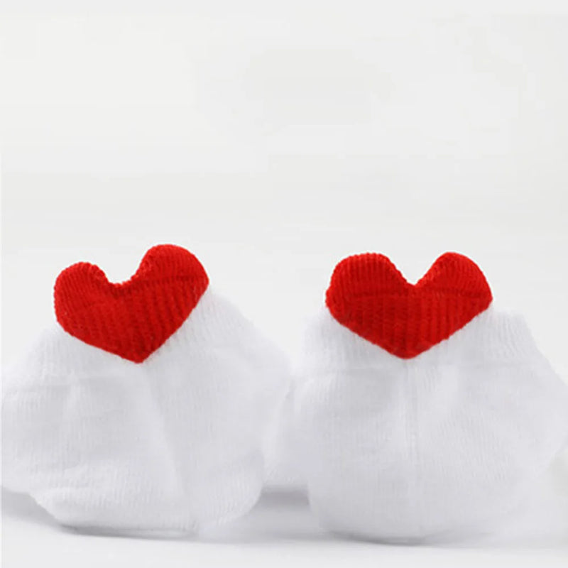 women socks spring summer new arrival korean style love heart ankle love concise style  kawaii white short socks