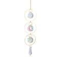 Crystal Wind Chime Sun Light Catcher Pendant Diamond Prisms Sun Moon Ornaments Window Hanging Windchime Home Garden Decor