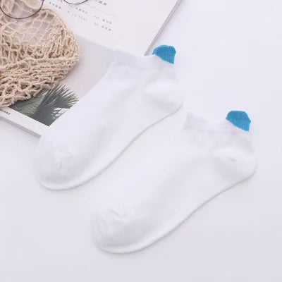 women socks spring summer new arrival korean style love heart ankle love concise style  kawaii white short socks