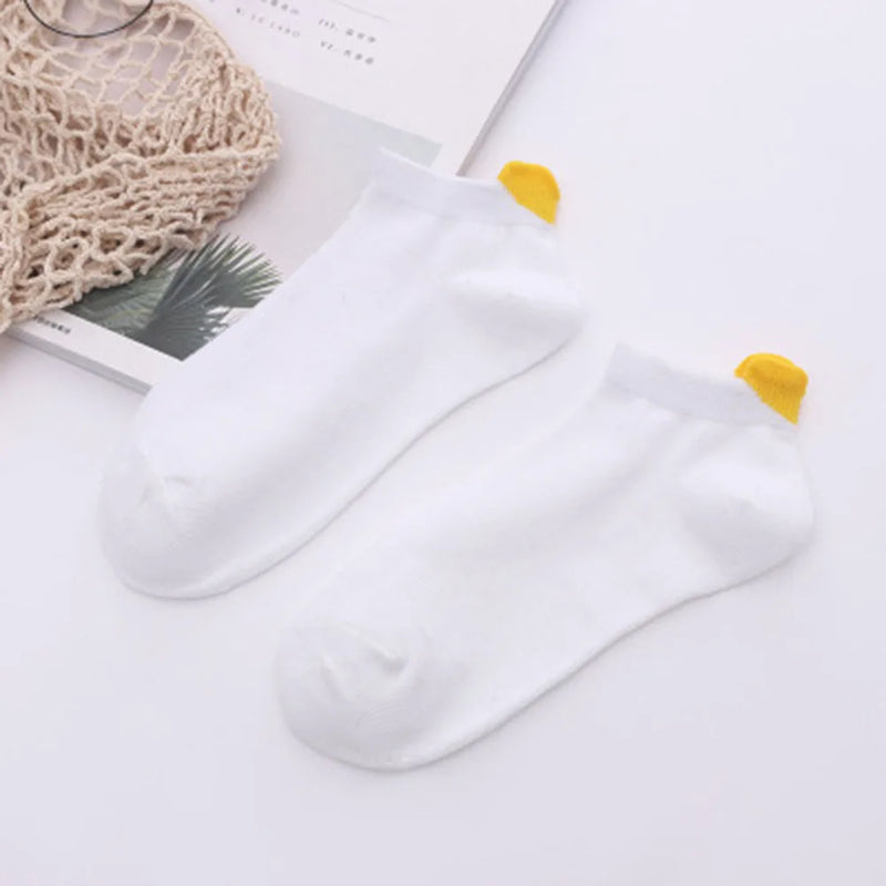 women socks spring summer new arrival korean style love heart ankle love concise style  kawaii white short socks