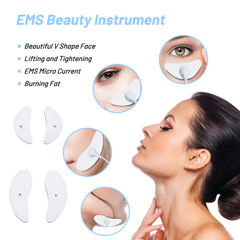 Muscle Stimulator Facial Lifting Eye EMS Facial Massager Current Beauty Devic Neck Face Lift Skin Tightening Anti-Wrinkle