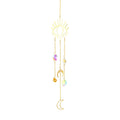 Crystal Wind Chime Sun Light Catcher Pendant Diamond Prisms Sun Moon Ornaments Window Hanging Windchime Home Garden Decor