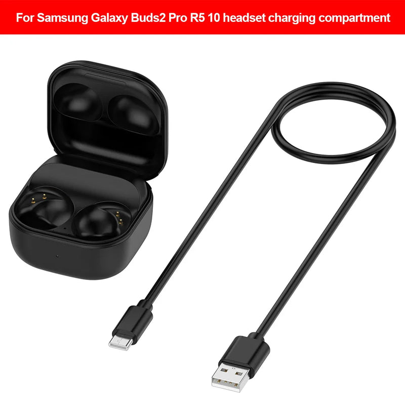 Para Samsung Galaxy Buds2 Pro Fone de ouvido Carregador Case Substituição Caixa de carregamento sem fio ﻿600mAh Porta USB Estação de carregamento Caixa