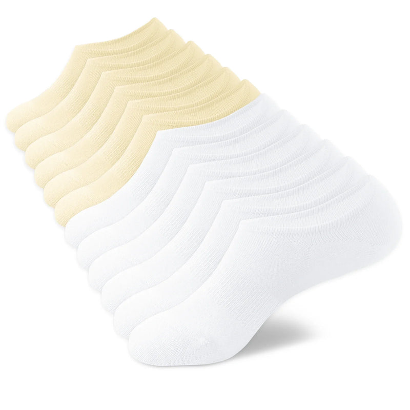 6 Pairs No Show Socks Womens and Mens Low Cut Ankle Short Running Novelty Casual Cotton Invisible Liner Socks With No-Slip Grip