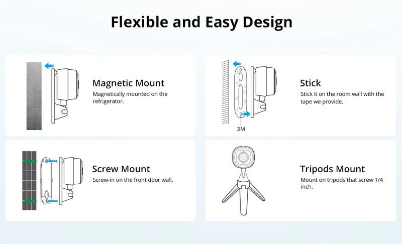 SONOFF CAM Slim WiFi Câmera de segurança inteligente 1080P HD Alarme de movimento Áudio bidirecional Linkage de cena via Alexa Google Home eWeLink APP