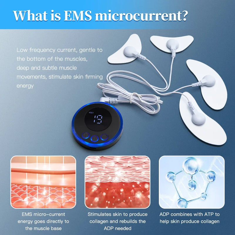 Muscle Stimulator Facial Lifting Eye EMS Facial Massager Current Beauty Devic Neck Face Lift Skin Tightening Anti-Wrinkle