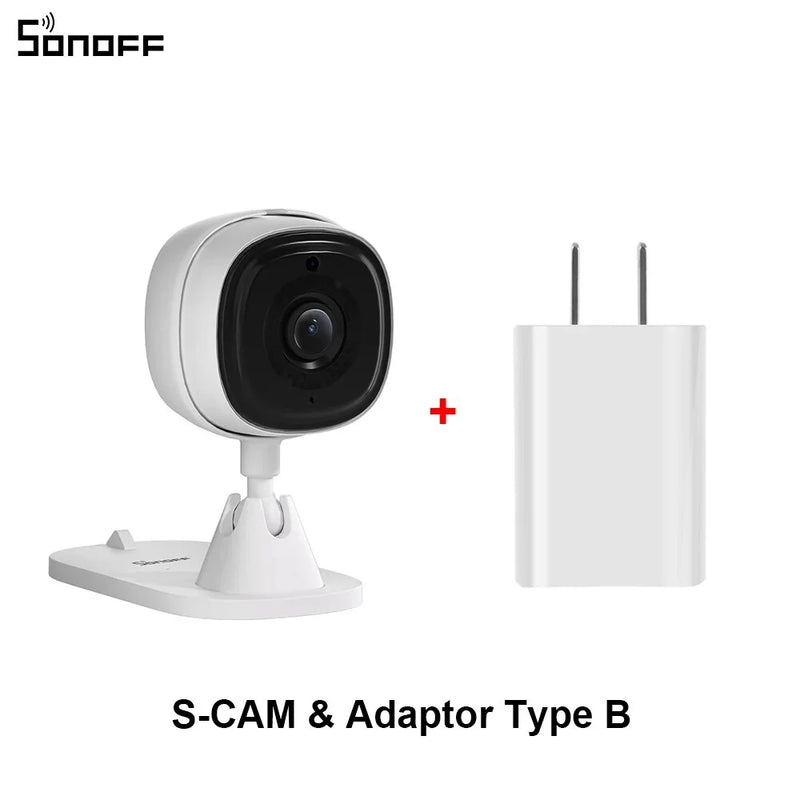 SONOFF CAM Slim WiFi Câmera de segurança inteligente 1080P HD Alarme de movimento Áudio bidirecional Linkage de cena via Alexa Google Home eWeLink APP