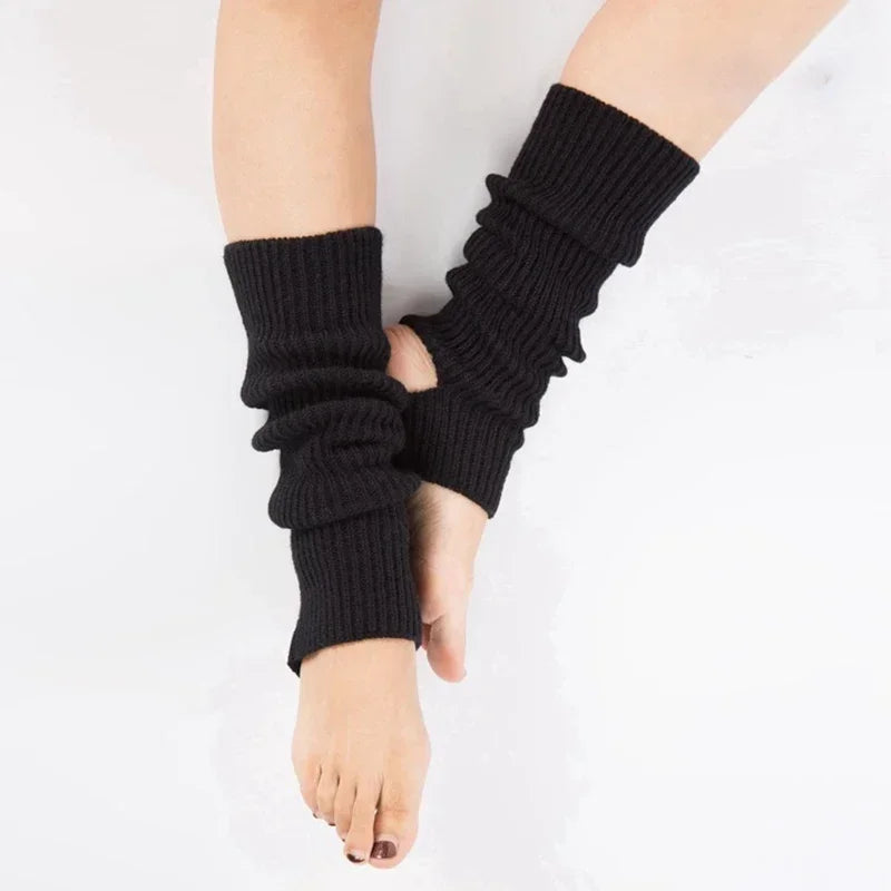 Women Leg Warmers Winter Girl Female Leg Cover For Gym Fitness y2k Wool Latin Dance Ballet Yoga Loose Socks Long Stocking