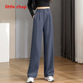 Women'S Loose Spring Summer 2024 New High Waist Wide Legs Slim Casual Trousers Korean Fashion Trend Female Suit Straight Pants